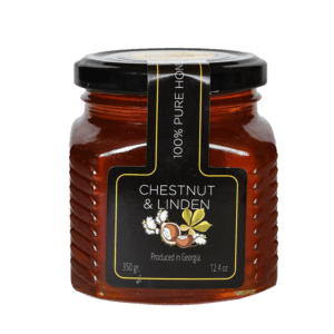 Gruzínský med s lipou a kaštanem. Georgian honey with chesnut and linden. Грузинсуикй мед с липой и каштаном.